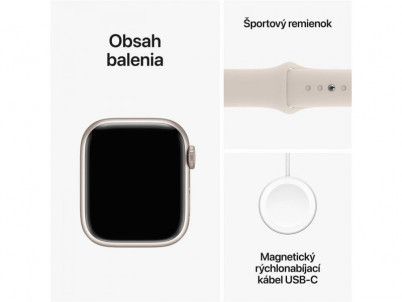 APPLE Watch SERIES 9 GPS, 41mm St Al St Sp Ban M/L