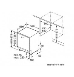 BOSCH Vstavaná umývačka riadu  SMV6ZDX16E