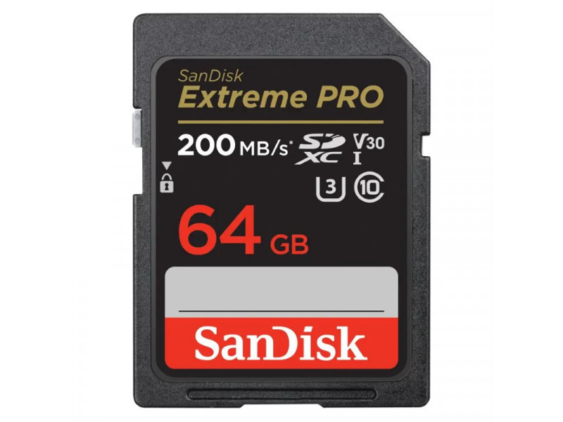 SanDisk Extreme PRO SD karta, 64 GB, SDXC, UHS-I