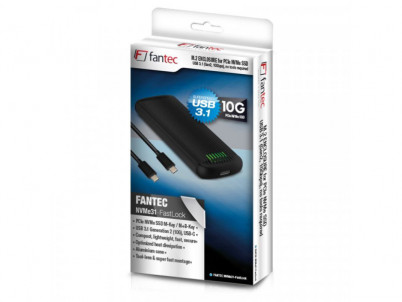 FANTEC NVMe31-FastLock, Externý box, USB Type C