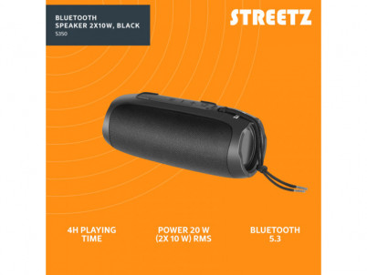 DELTACO S350-BL STREETZ, Bezdrôtový reproduktor20W