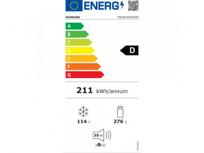 RB38C605DWW/EF kombi chladnička SAMSUNG