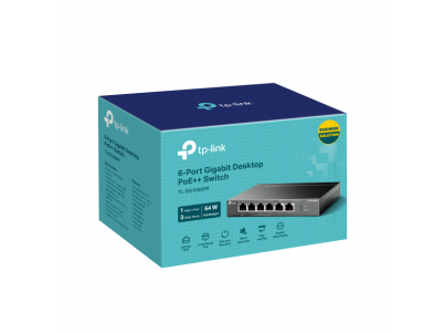 TP-Link TL-SG1006PP, Switch 6-port/1000Mbps/D/PoE+