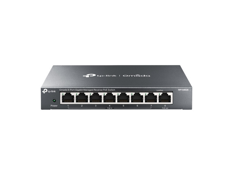 TP-Link RP108GE, 8-Port Gbt Reverzny PoE switch