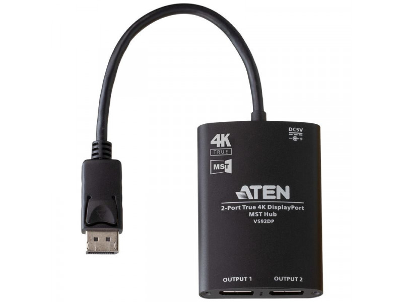 ATEN VS92DP 2-Port True 4K DisplayPort MST Hub