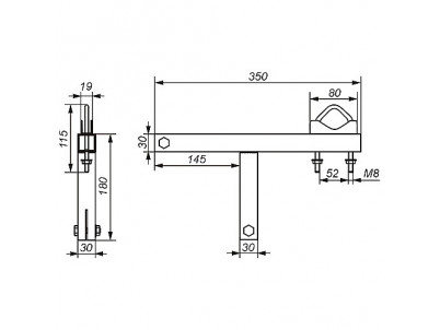 Konzola kominova OK-50W13