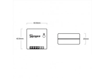 SONOFF MINI R2, eWeLink Prepínač do krabice