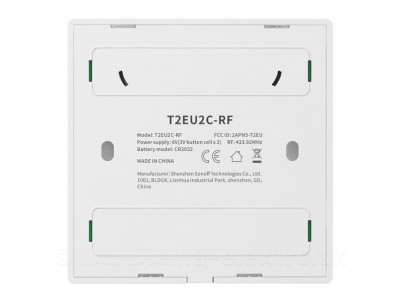 SONOFF T2 EU 2C, eWeLink RF Prepínač