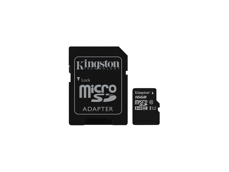 Kingston Micro SDHC Card 16GB Class10 UHS-I