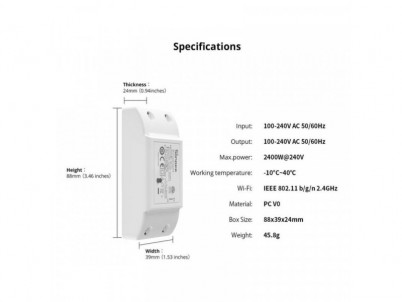 SONOFF BASIC R4, eWeLink Prepínač