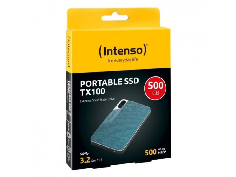 INTENSO TX100, Externý SSD disk, 500GB