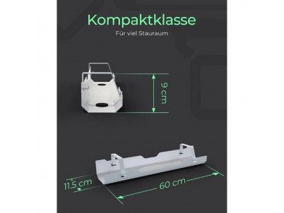 RAIDSONIC IB-EWA100W-CM, Káblová lišta