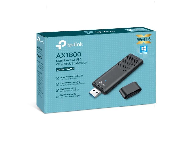 TP-Link Archer TX20U AX1800 WiFi USB adaptér