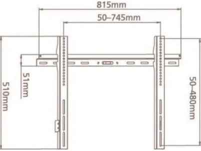 STELL SHO 1021B fix.držiak LCD TV 32-60