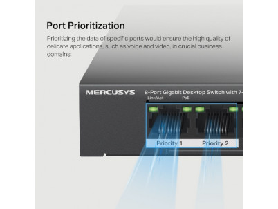 MERCUSYS MS105GP, 5-Port 1000 Mbps Desktop Switch