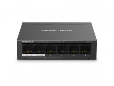 MERCUSYS MS106LP, 6-Port 100 Mbps Desktop Switch