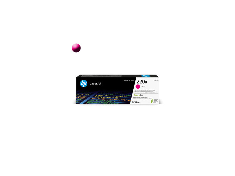 HP 220A Toner W2203X, purpurový (magenta)