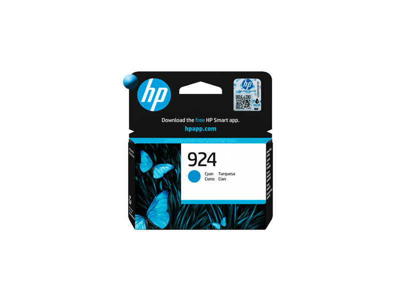 HP 924, Cartridge, azúrový (cyan) (4K0U3NE)