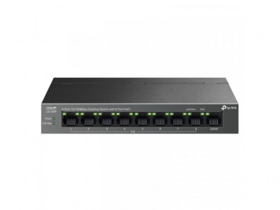 TP-Link LS109P, Switch 9-Port/100Mbps/Desk/PoE+