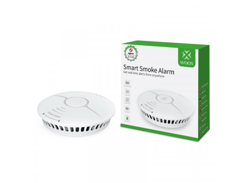 WOOX R7049, Smoke Alarm Single Unit ZigBee