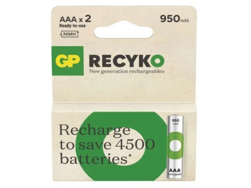 GP ReCyko 950 (AAA), Batérie 2ks