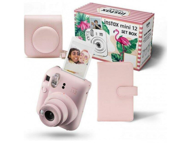 FujiFilm Instax Mini 12 BIG Bundle, Blossom Pink