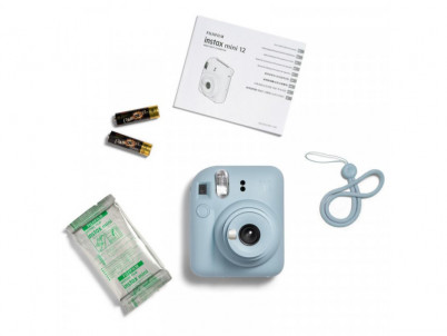 FujiFilm Instax Mini 12 BIG Bundle, Pastel Blue