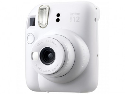 FujiFilm Instax Mini 12 BIG Bundle, Clay White