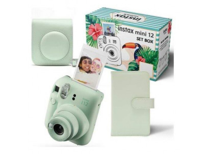 FujiFilm Instax Mini 12 BIG Bundle, Mint Green