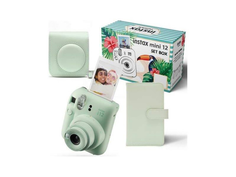 FujiFilm Instax Mini 12 BIG Bundle, Mint Green