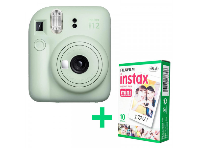 FujiFilm Instax Mini 12, Mint Green + 10 foto