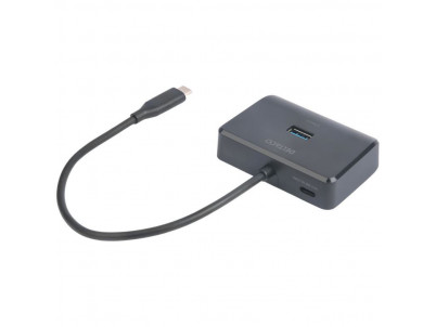 DELTACO USBC-HUB203, USB Type C Hub 4x USB A