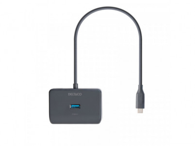 DELTACO USBC-HUB203, USB Type C Hub 4x USB A