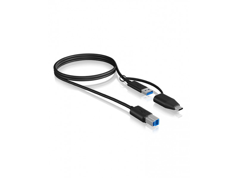 RAIDSONIC Prepojovací kábel z USB 3.2 Type-C + A