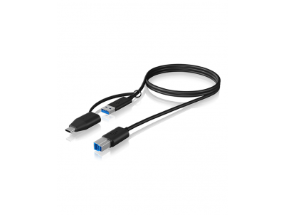 RAIDSONIC Prepojovací kábel z USB 3.2 Type-C + A