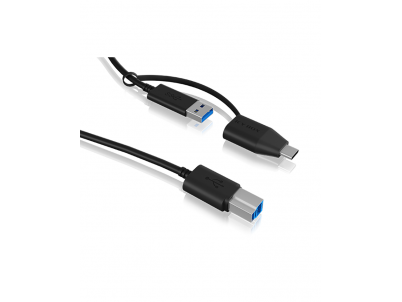 RAIDSONIC Prepojovací kábel z USB 3.2 Type-C + A