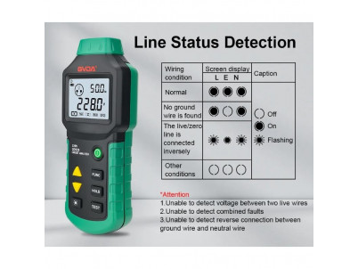 GVDA GD129, Digitálny tester zásuviek