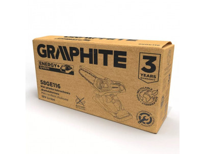 GRAPHITE ENERGY+, Mini reťazová píla 18V, Li-Ion