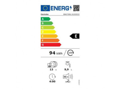 ELECTROLUX Vstavaná umývačka riadu EEA27200L