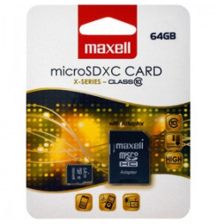 MicroSDXC 64GB CL10 + adpt 854731 MAXELL