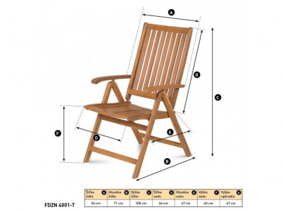 FDZN 4001-T Poloh.kreslo 2 ks FIELDMANN