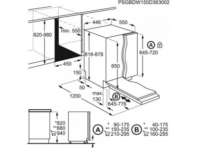 FSE73407P umývačka riadu vst. AEG