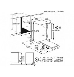 FSE73507P umývačka riadu vst. AEG + 10 rokov záruka na invertor motor