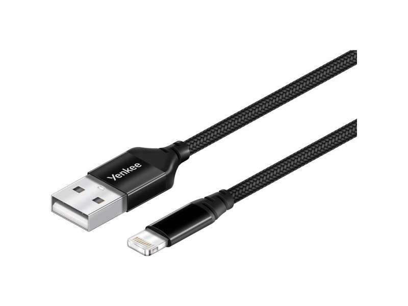 YCU 612 BK USB / lightning 2m YENKEE