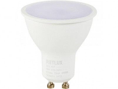 RLL 417 GU10 bulb 9W WW RETLUX