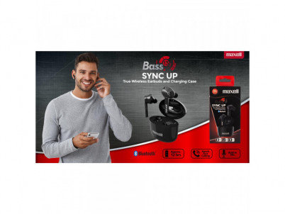 304489 BASS SYNC TWS Earbuds Mic MAXELL