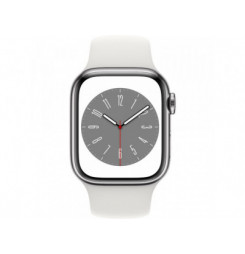 Watch S8 Cell GPS 41 Silver Steel Whi.