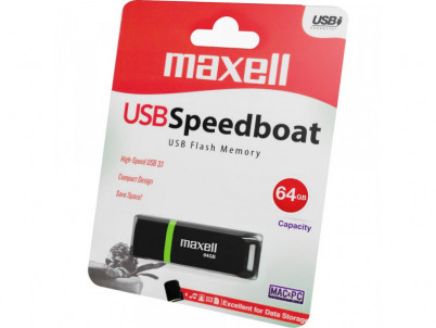 USB FD 64GB 3.1 Speedboat black MAXELL