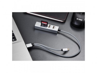 YHC 103SR USB C OTG HUB+čtečka YENKEE