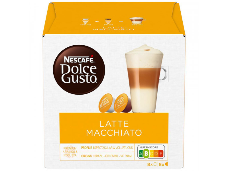 Nescafé Dolce Gusto Latte Macchiato kávové kapsule 16 ks